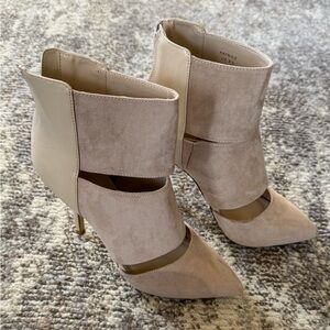 Elegant Beige Ankle Boots